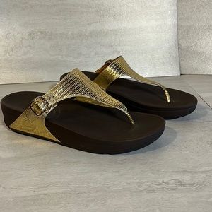 Fitflop brown with gold